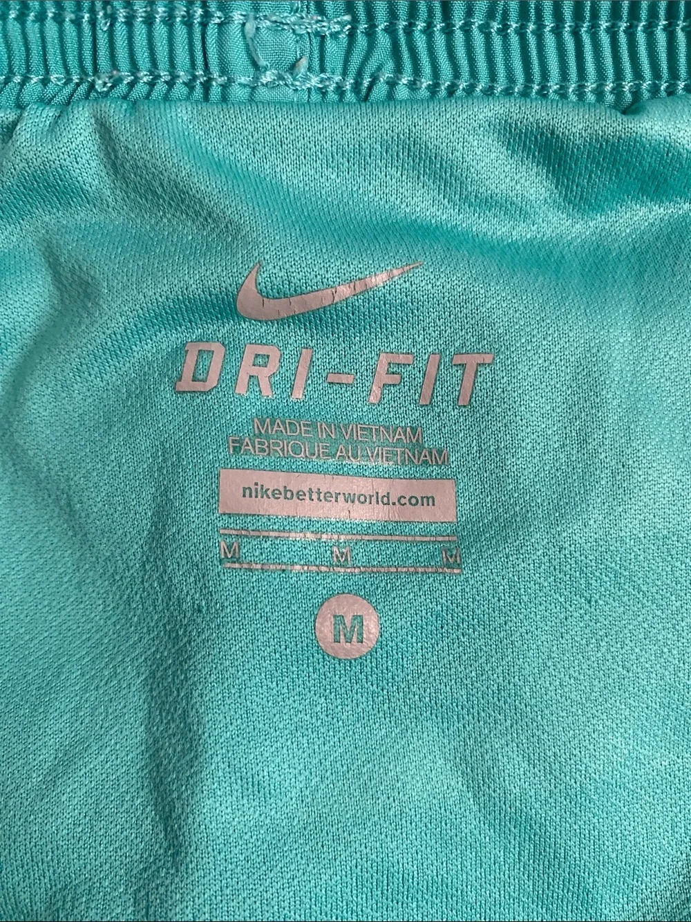 Nike Teal with White Trim Running Shorts